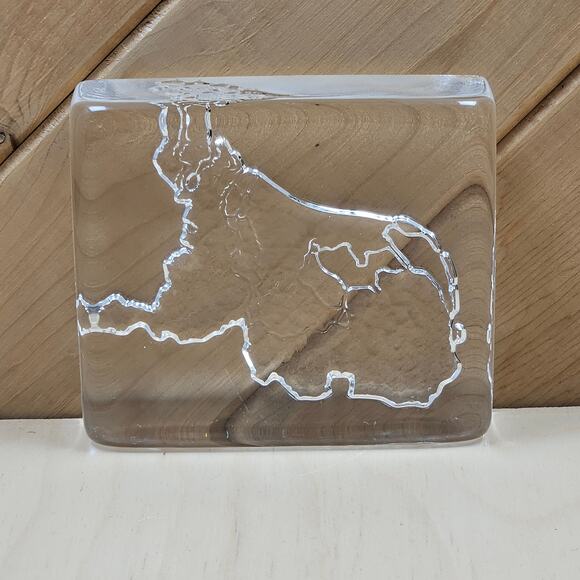 Vtg Hand Made Royal Leerdam Netherlands shape Holland Crystal Paperweight Dutch - Picture 2 of 7